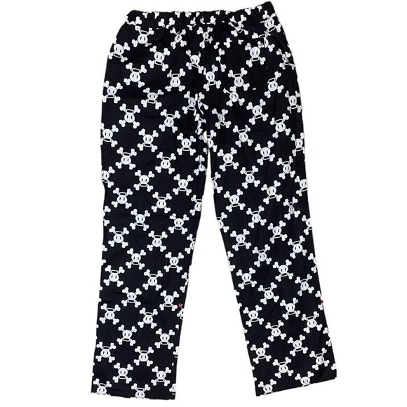 Y2K Paul Frank Pajama Pants - Skurvy Skull & Crossbones Monkey - Women's L - NWO - Picture 2 of 6